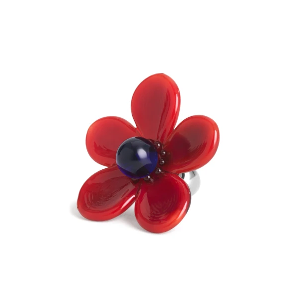 Alaia Bloom Earrings in Red | Earrings | Coveti
