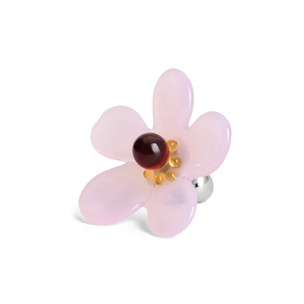 Alaia Bloom Earrings in Rose | Earrings | Coveti