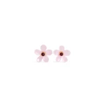 Alaia Bloom Earrings in Rose | Earrings | Coveti