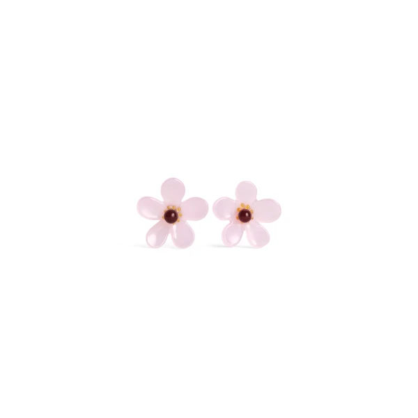 Alaia Bloom Earrings in Rose | Earrings | Coveti
