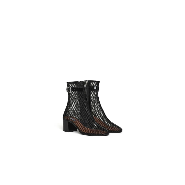 Alaia Boots 55 in Fishnet, Black | Boots | Coveti