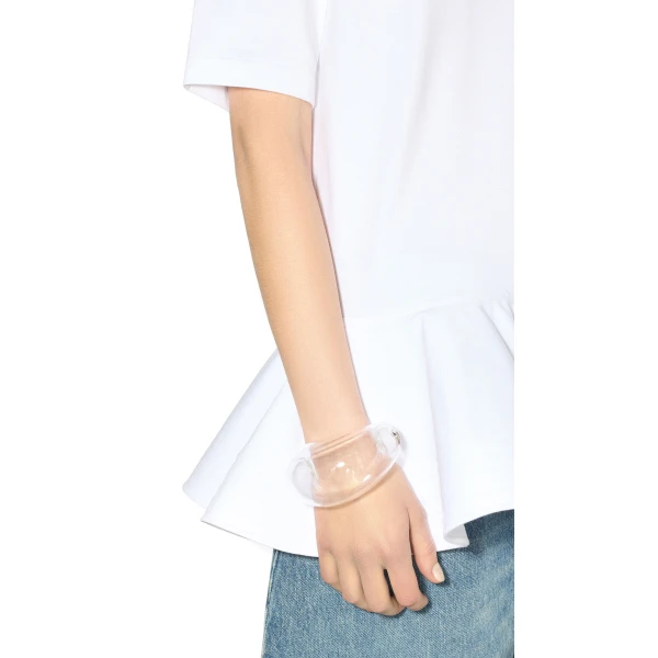Alaia Bubble Cuff in Transparent | Cuffs | Coveti
