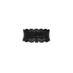 Alaia Bustier Belt in Perforated Vienne Calfskin, Black | Belts | Coveti
