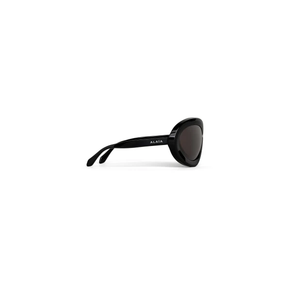 Alaia Butterfly Sunglasses in Black | Sunglasses | Coveti