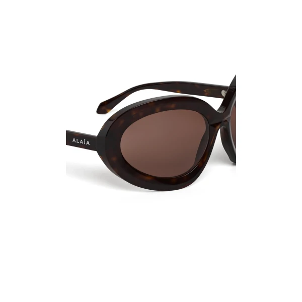 Alaia Butterfly Sunglasses in Dark Brown | Sunglasses | Coveti