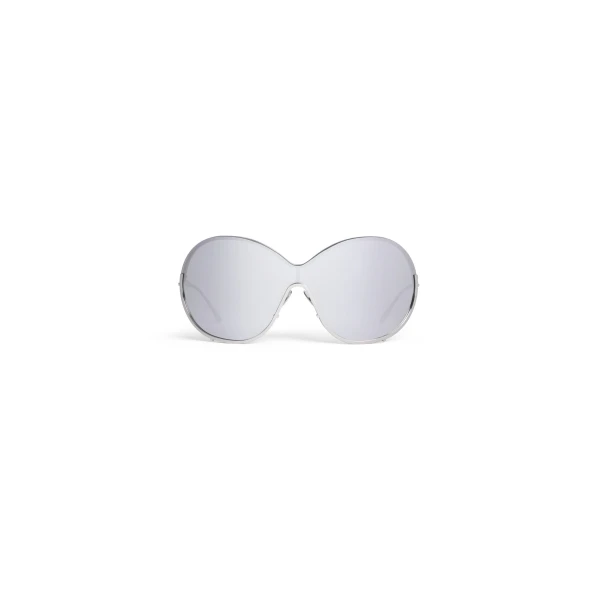 Butterfly Sunglasses in Metal, Silver