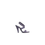 Alaia Cone Sandals in Suede, Violet Grey | Sandals | Coveti