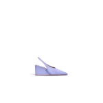 Alaia Cube Slingbacks in Suede, Lilac | Heels | Coveti