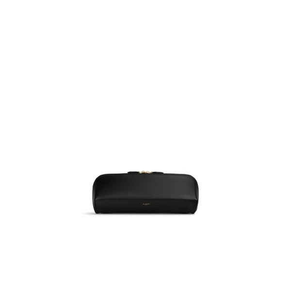 Delta Clutch in Box Calfskin, Black