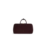 Alaia Delta Medium Bag in Nubuck, Bordeaux | Totes & Top-Handle Bags | Coveti