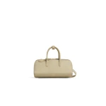 Alaia Delta Small Bag in Nubuck, Almond Green | Totes & Top-Handle Bags | Coveti
