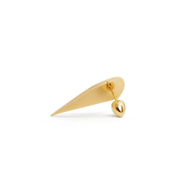 Alaia Demi-Coeur Earrings in Gold | Earrings | Coveti