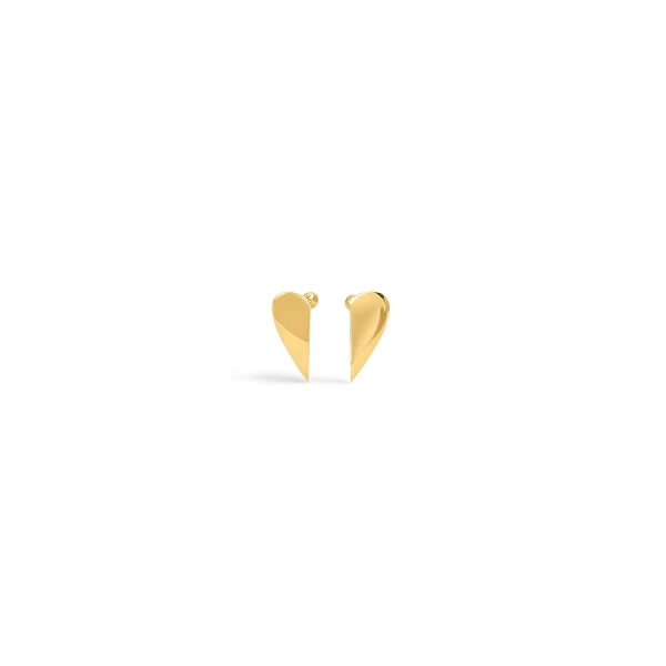 Alaia Demi-Coeur Earrings in Gold | Earrings | Coveti