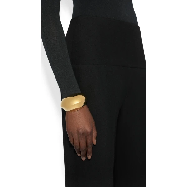 Alaia Dome Cuff in Gold | Cuffs | Coveti