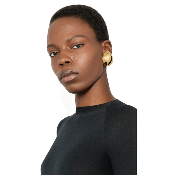 Alaia Dome Earrings in Gold | Earrings | Coveti