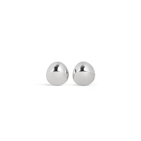 Alaia Dome Earrings in Silver | Earrings | Coveti