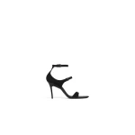 Alaia Drop Strappy Sandals in Suede, Black | Sandals | Coveti