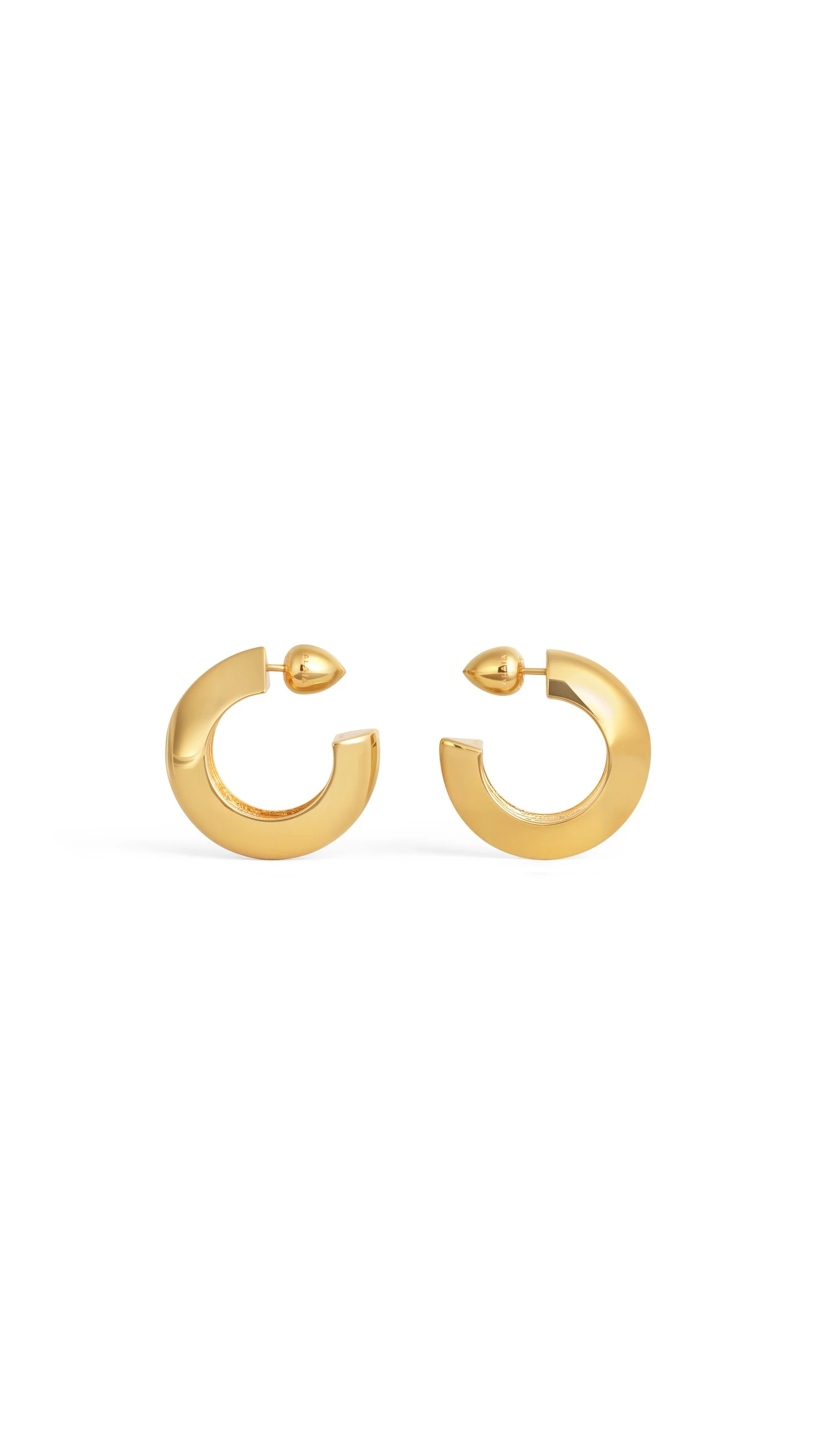 Alaia Edge Hoop Earrings in Gold Alaia Edge Hoop Earrings in Gold | Earrings | Coveti