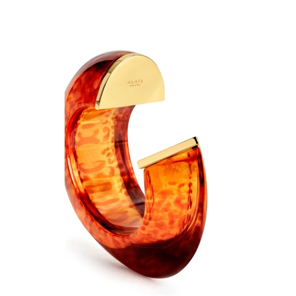 Alaia Edge Medium Cuff in Brown | Cuffs | Coveti