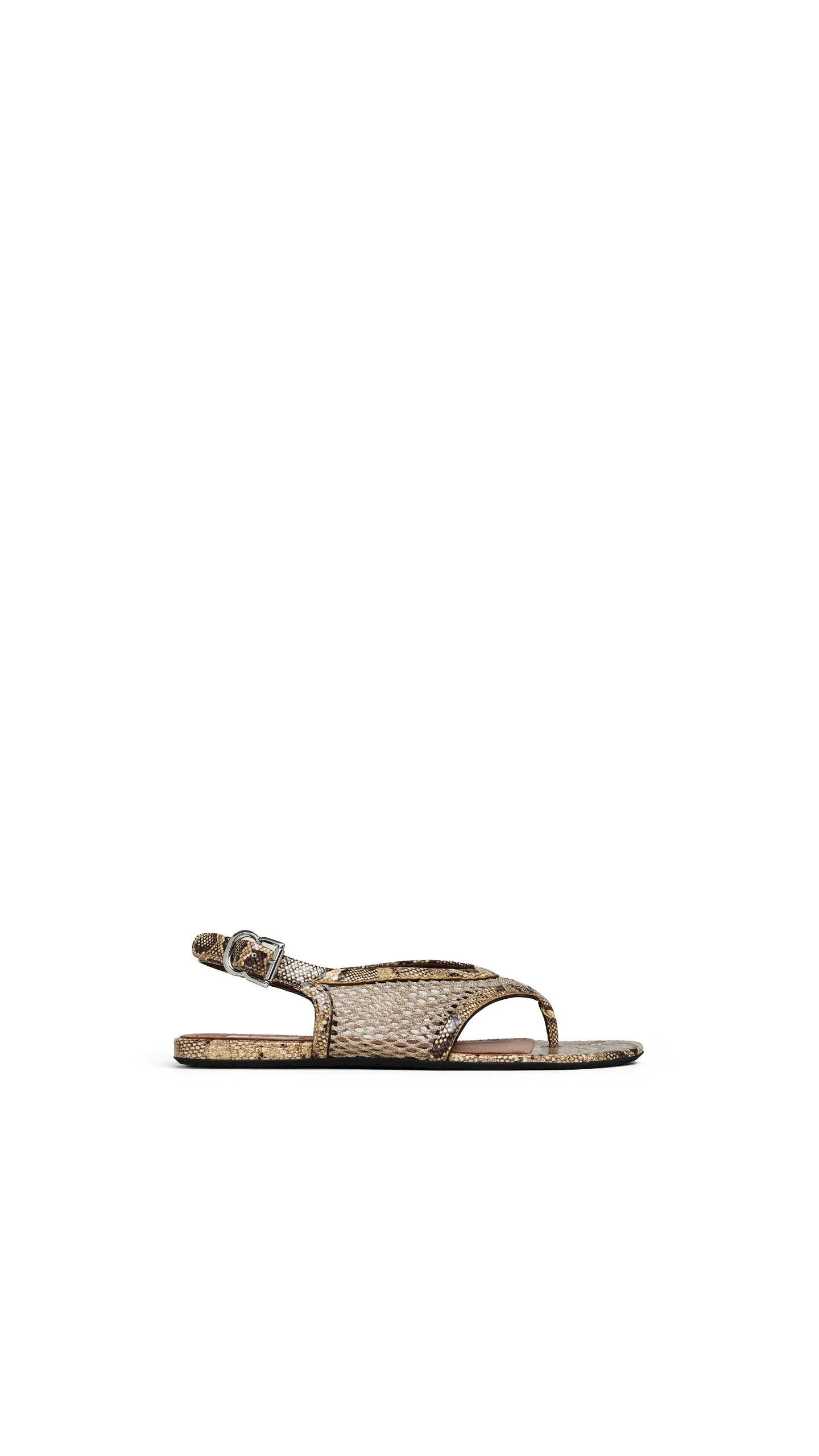 Alaia Fishnet Thong Sandals in Ayers Leather, Honey Alaia Fishnet Thong Sandals in Ayers Leather, Honey | Sandals | Coveti