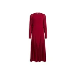 Alaia Fluid Jersey Dress in Dark Red | Maxi Dresses | Coveti