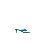 Alaia Heel Thong Mules in Suede, China Blue, 55 mm | Mules | Coveti