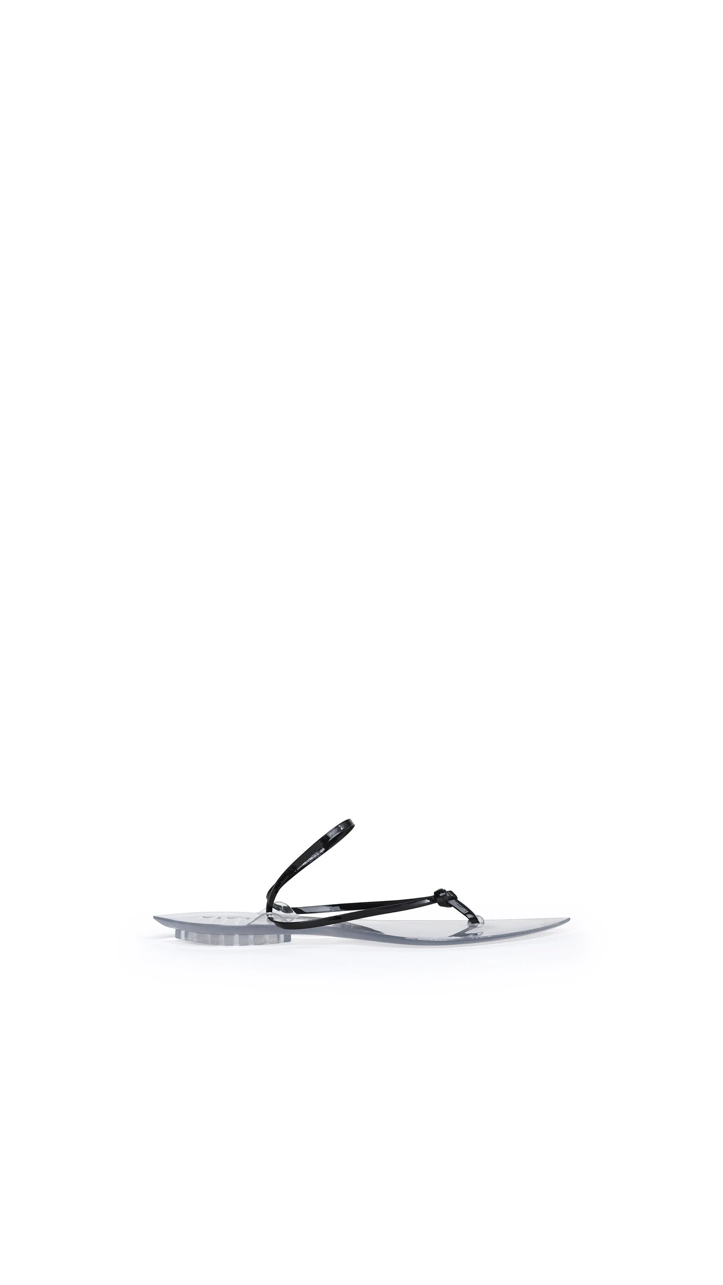Alaia Invisible Thong in Patent Leather, Black Alaia Invisible Thong in Patent Leather, Black | Sandals | Coveti