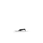 Alaia Invisible Thong in Satin, Black | Sandals | Coveti