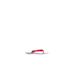 Alaia Invisible Thong in Satin, Orange-red | Sandals | Coveti