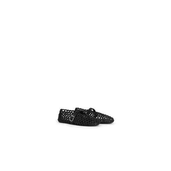 Alaia La Ballerine Braided in Black | Flats | Coveti