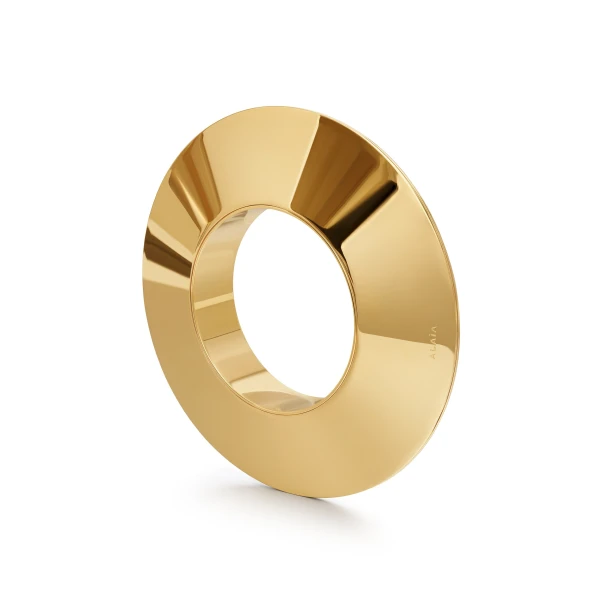 Alaia Large Blade Bangle in Gold | Bracelets | Coveti