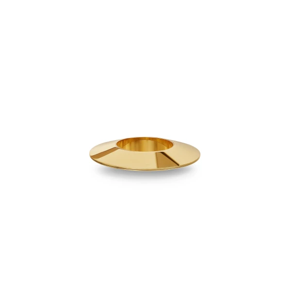 Large Blade Bangle in Gold