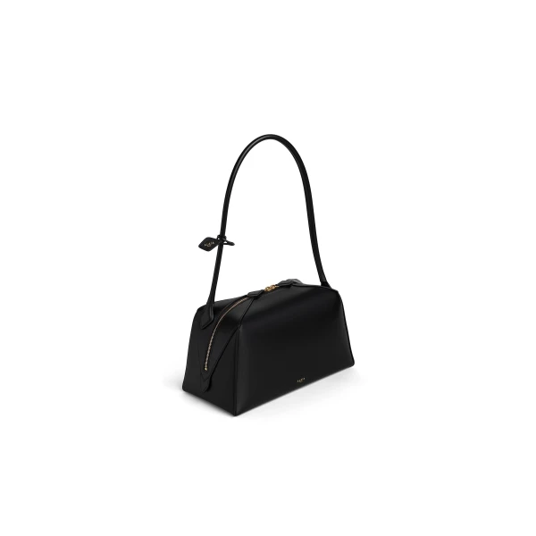 Alaia Le Bouledogue Bag in Calfskin, Black | Shoulder & Crossbody Bags | Coveti