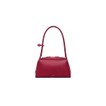 Alaia Le Bouledogue Bag in Calfskin, Carmine | Shoulder & Crossbody Bags | Coveti