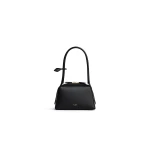 Alaia Le Bouledogue Small Bag in Calfskin, Black | Totes & Top-Handle Bags | Coveti