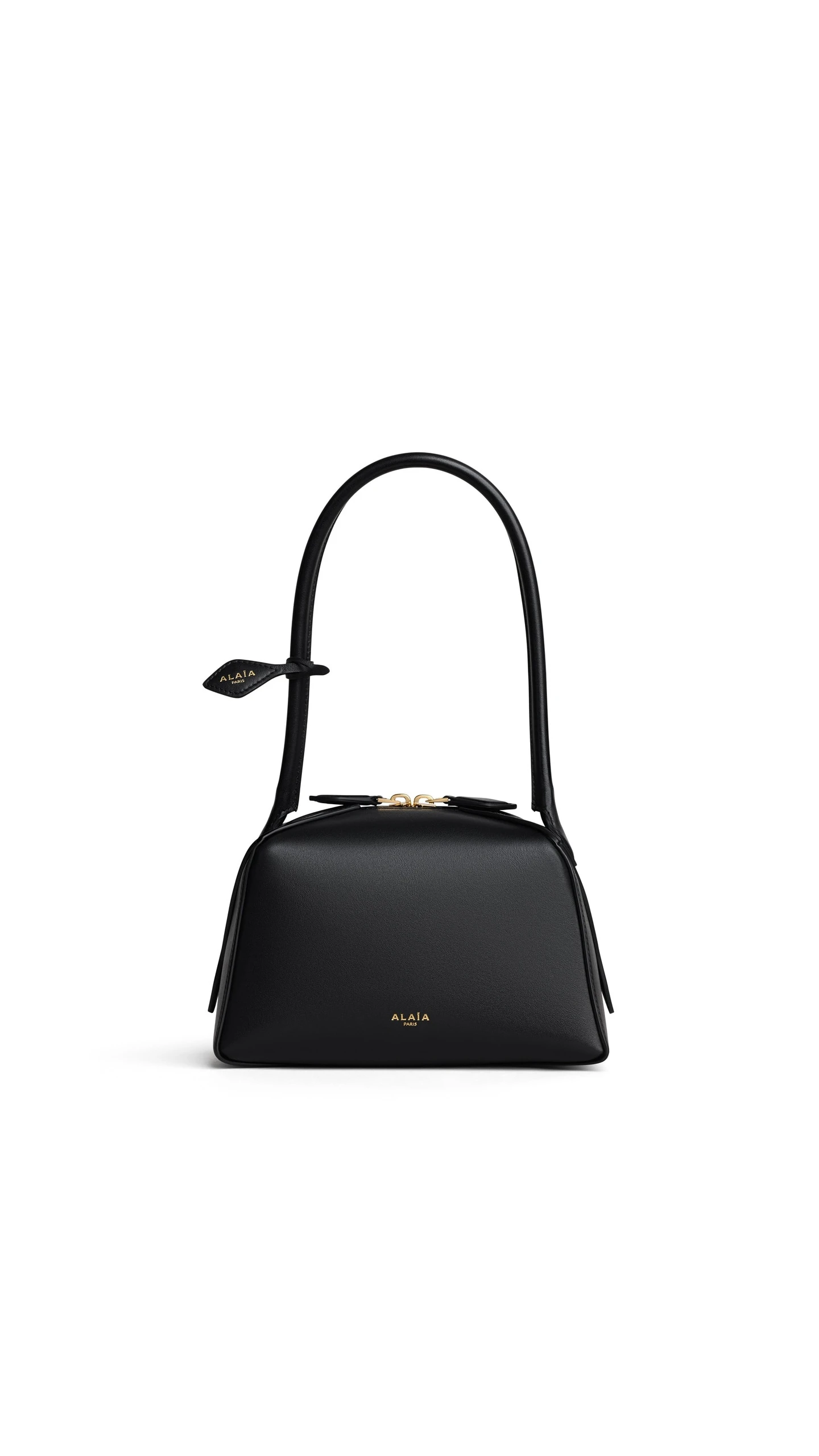 Alaia Le Bouledogue Small Bag in Calfskin, Black Alaia Le Bouledogue Small Bag in Calfskin, Black | Totes & Top-Handle Bags | Coveti