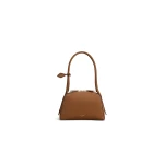 Alaia Le Bouledogue Small Bag in Nubuck, Brown | Totes & Top-Handle Bags | Coveti