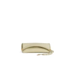 Alaia Le Click Clutch 42 in Nubuck, Almond Green | Clutch Bags | Coveti