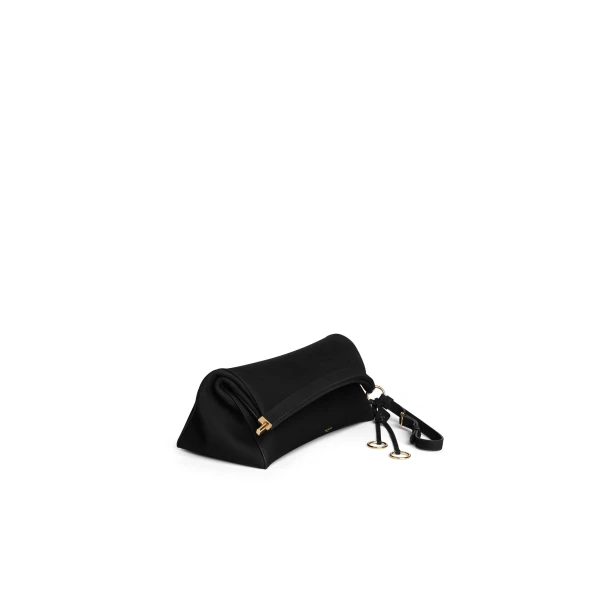 Alaia Le Click Clutch 42 in Nubuck, Black | Clutch Bags | Coveti