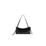 Alaia Le Click East West Medium Bag in Calfskin, Black | Shoulder & Crossbody Bags | Coveti