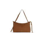 Alaia Le Click Pocket 35 Bag in Nubuck, Brown | Shoulder & Crossbody Bags | Coveti