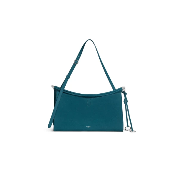 Le Click Pocket 35 Bag in Nubuck, Green Grey