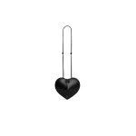 Alaia Le Coeur Bag in Calfskin, Black | Shoulder & Crossbody Bags | Coveti