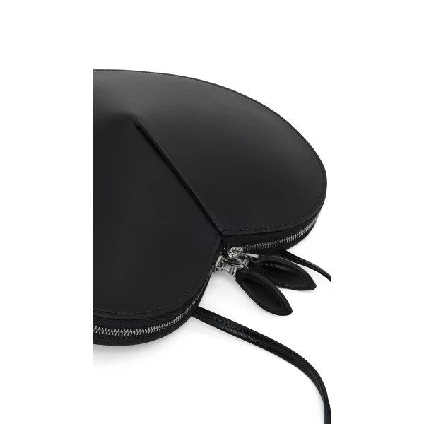 Alaia Le Coeur Bag in Calfskin, Black | Shoulder & Crossbody Bags | Coveti