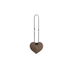 Alaia Le Coeur Bag in Paper Straw, Brown | Shoulder & Crossbody Bags | Coveti