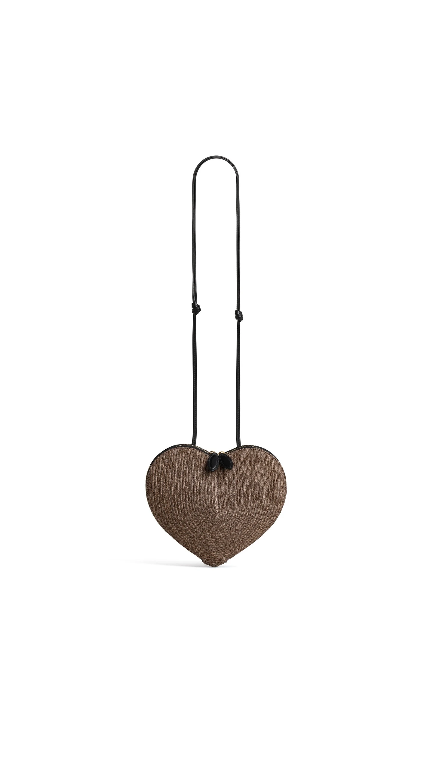 Alaia Le Coeur Bag in Paper Straw, Brown Alaia Le Coeur Bag in Paper Straw, Brown | Shoulder & Crossbody Bags | Coveti