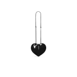 Alaia Le Coeur Bag in Patent Leather, Black | Shoulder & Crossbody Bags | Coveti