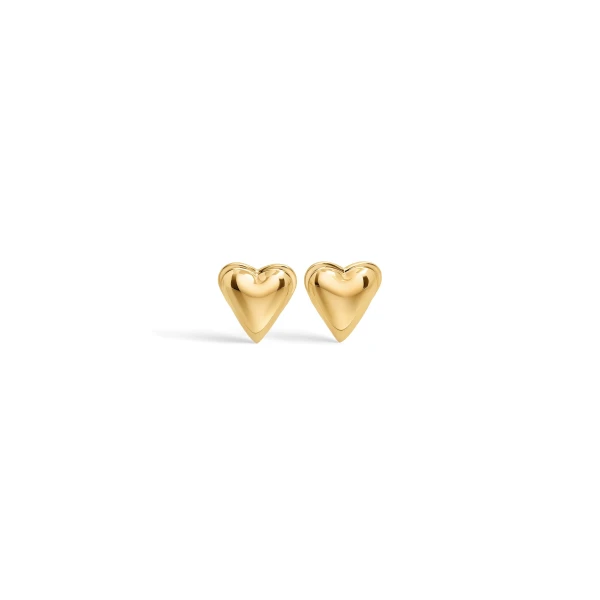 Alaia Le Coeur Bombe Earrings in Gold | Earrings | Coveti