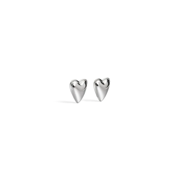Alaia Le Coeur Bombe Earrings in Silver | Earrings | Coveti