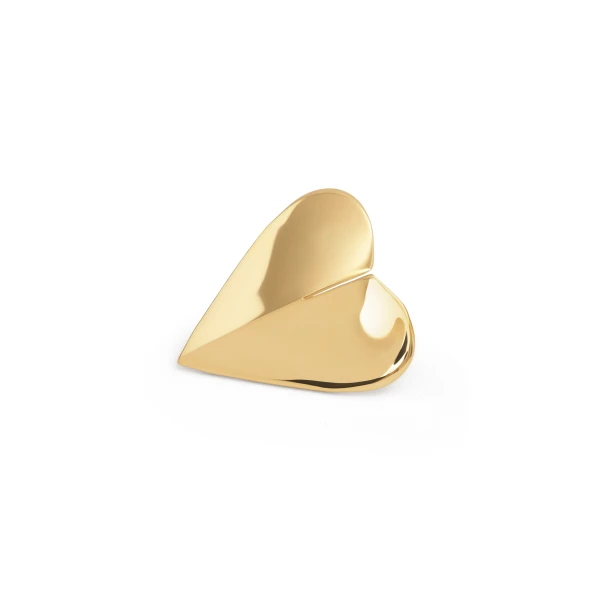 Alaia Le Coeur Mini Torn Earrings in Gold | Earrings | Coveti